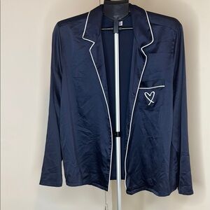 Victoria's Secret Blue and White Cozy Pajama Set